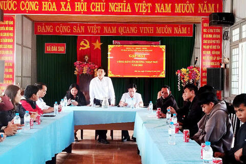Lãnh đạo xã gặp mặt công dân chuẩn bị lên đường nhập ngũ năm 2025